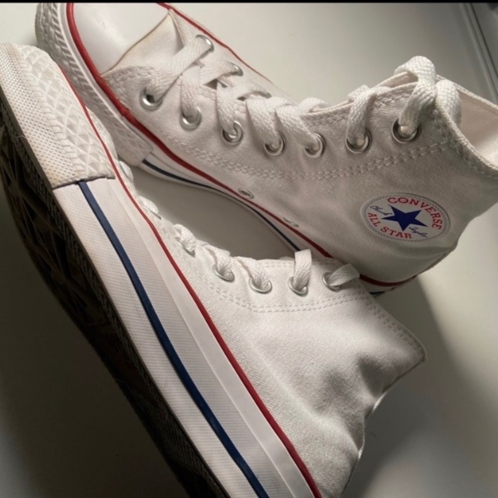 White Hightop Converse